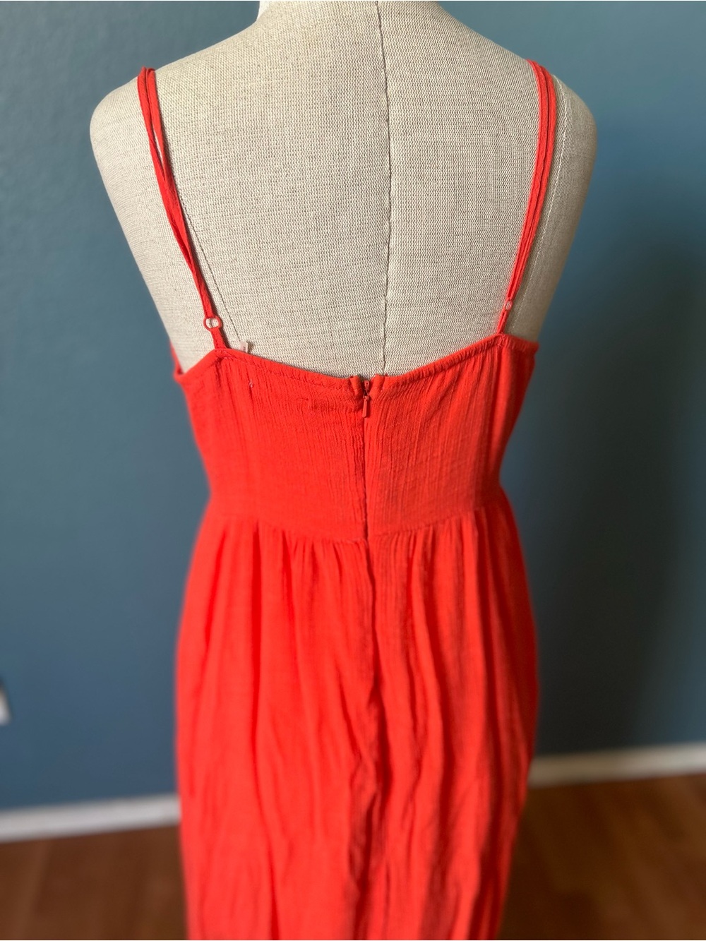 Poetry coral pink Crochet-Bodice summer Maxi Dress - Picture 8 of 9